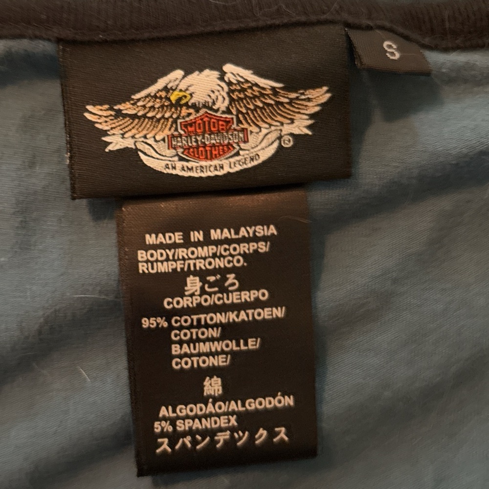 Harley Davidson Blue Tank Top - Picture 3 of 3
